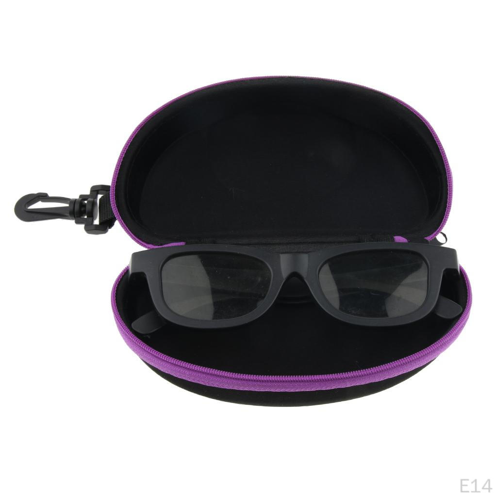 2 EVA Glasses Cases with Hanging Hook for Sports Sunglasses Eyeglasses