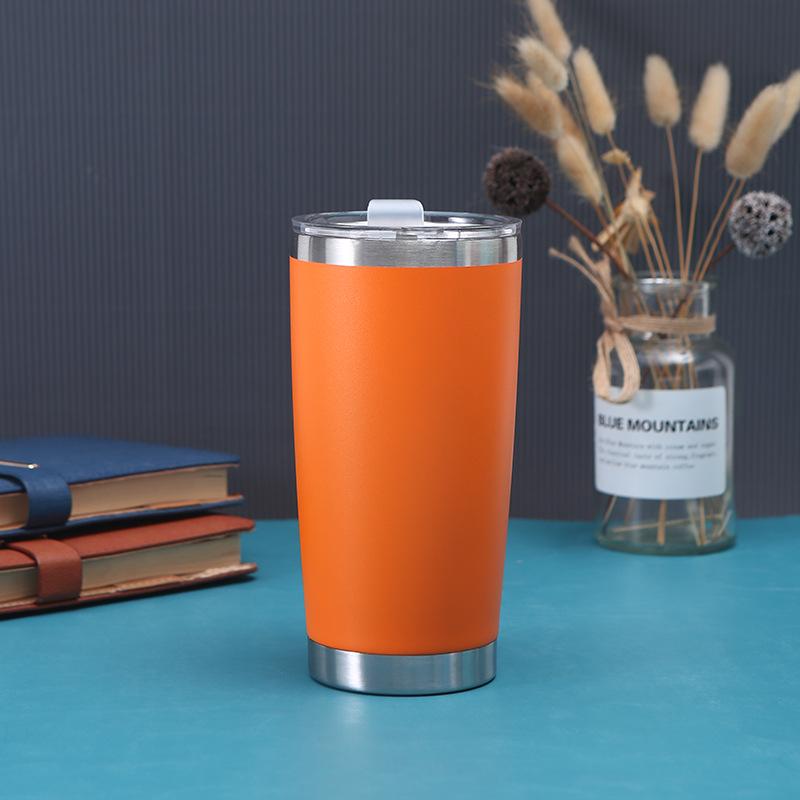 20oz 304 Stainless Steel Vacuum Insulated Car Cup - Customizable, Portable Beer Cup