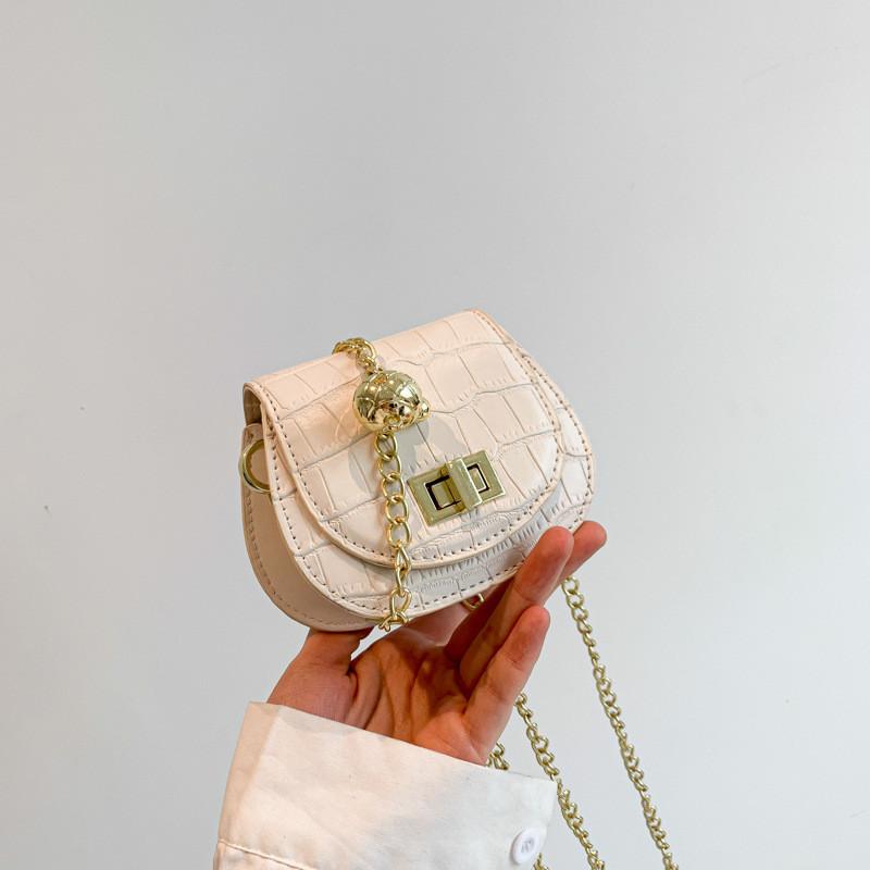 Fashionable Autumn Mini Bag For Women Chic Saddle Shape With Chain Strap