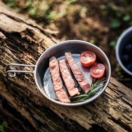 Thous Winds Sierra Cup, Camping Cup, Deep, Outdoor Tableware, Lightweight, Stylish, Stainless Steel, 2-Piece Set