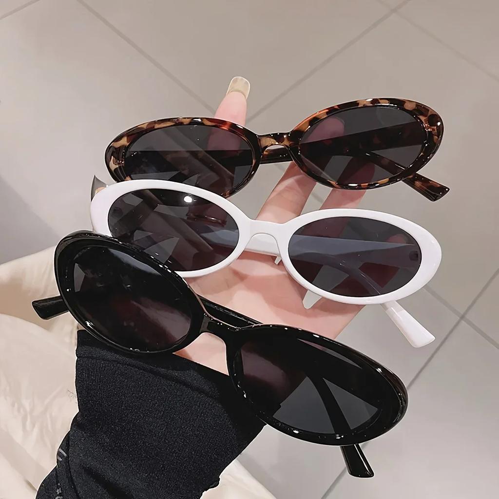 1/2PCS Women Small Oval Sunglasses Vintage Women's Brand Designer Sun Glasses Fashion UV Protection Shades