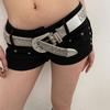 Rhinestone Waist Belt for Dress Adjustable Pin Buckle Waist Belt Shinning Rhinestone Wide Waist Belt Ladies Skirt Belt