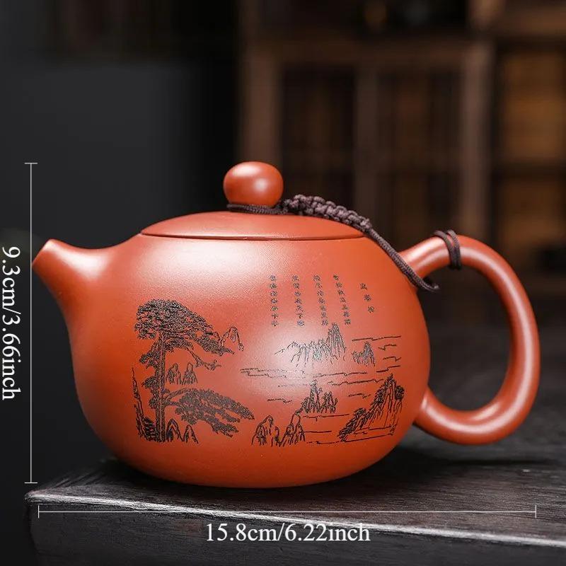 

440ml Yixing Purple Clay Teapot Large Capacity Handmade Tea Pot Authentic Zisha Tea Set Kettle Chinese Tea Ceremony Gifts