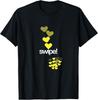 Swipe! with Fading Yellow Hearts and Burst T-Shirt