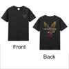 Keinen Frieden mit dem Bösen schließen Erzengel Michael Design Vorder- und Rückseite Aufdruck T-Shirt