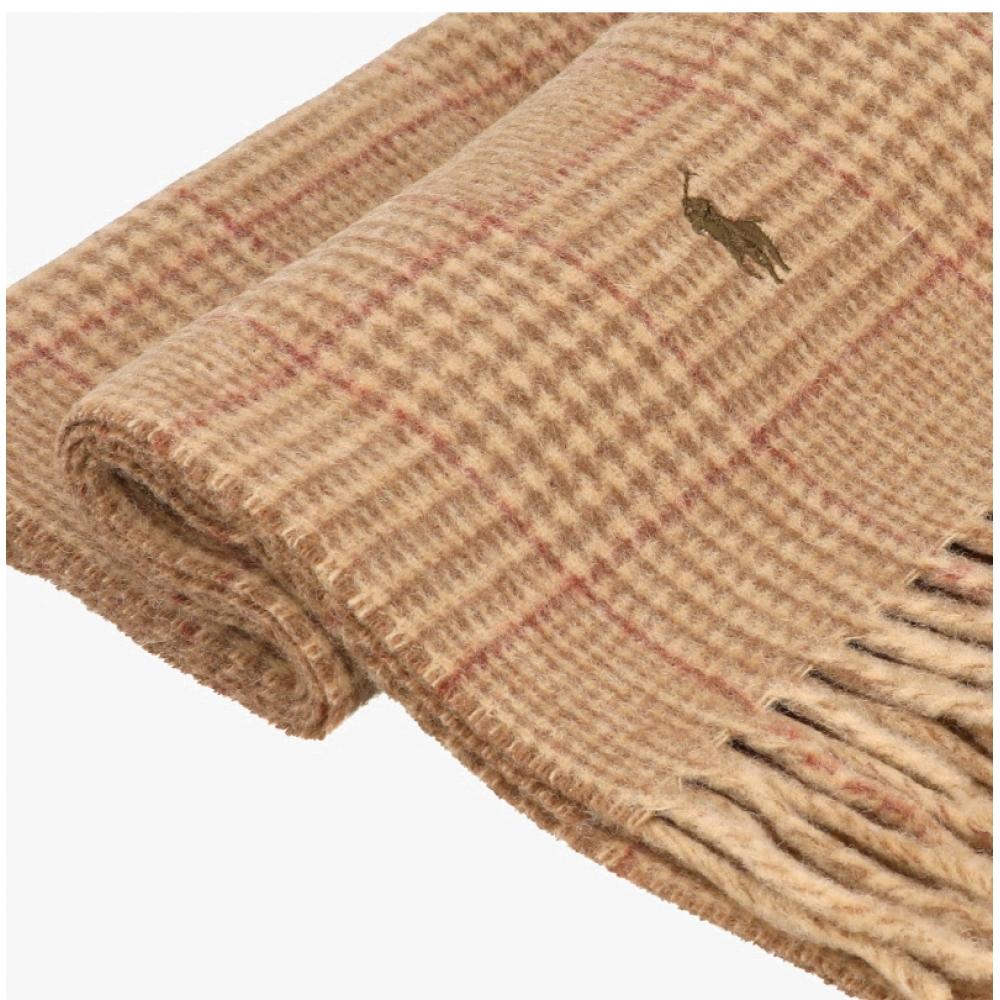 Polo Ralph Lauren Reversible Plaid Fringe Muffler Pc0945 221