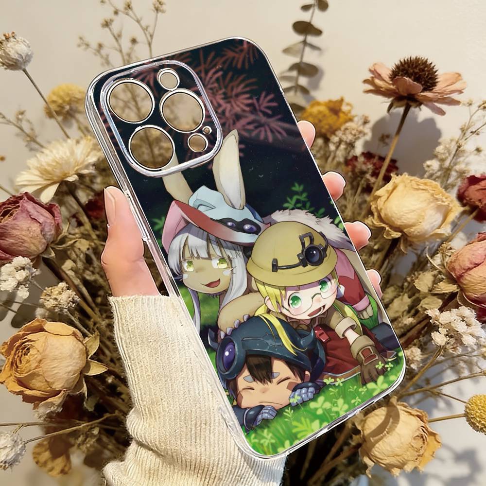 

Made in Abyss Phone Case For iPhone 17 16 15 14 13 12 11 Mini Pro Max Plus Transparent Cover iPhone12