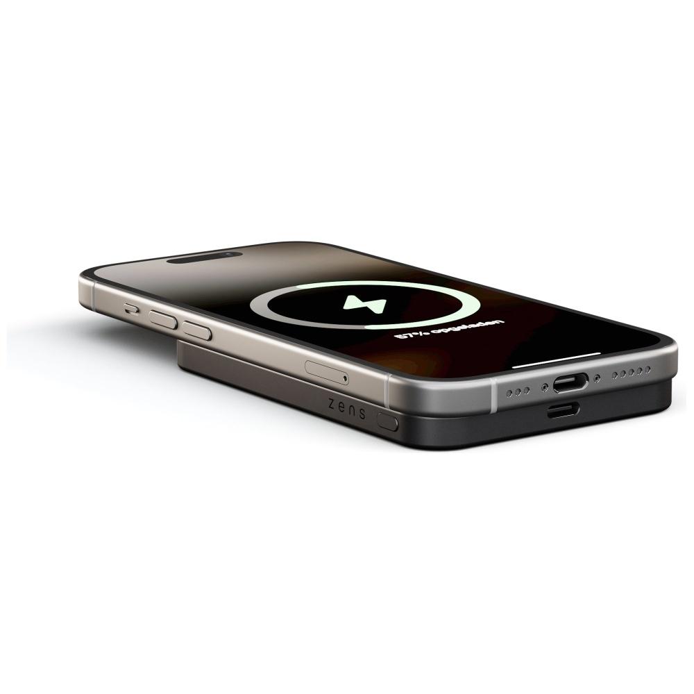 Powerbank Zens Pro 1 Slim Magsafe Qi2    15W Usb-C 5000 Mah Czarny