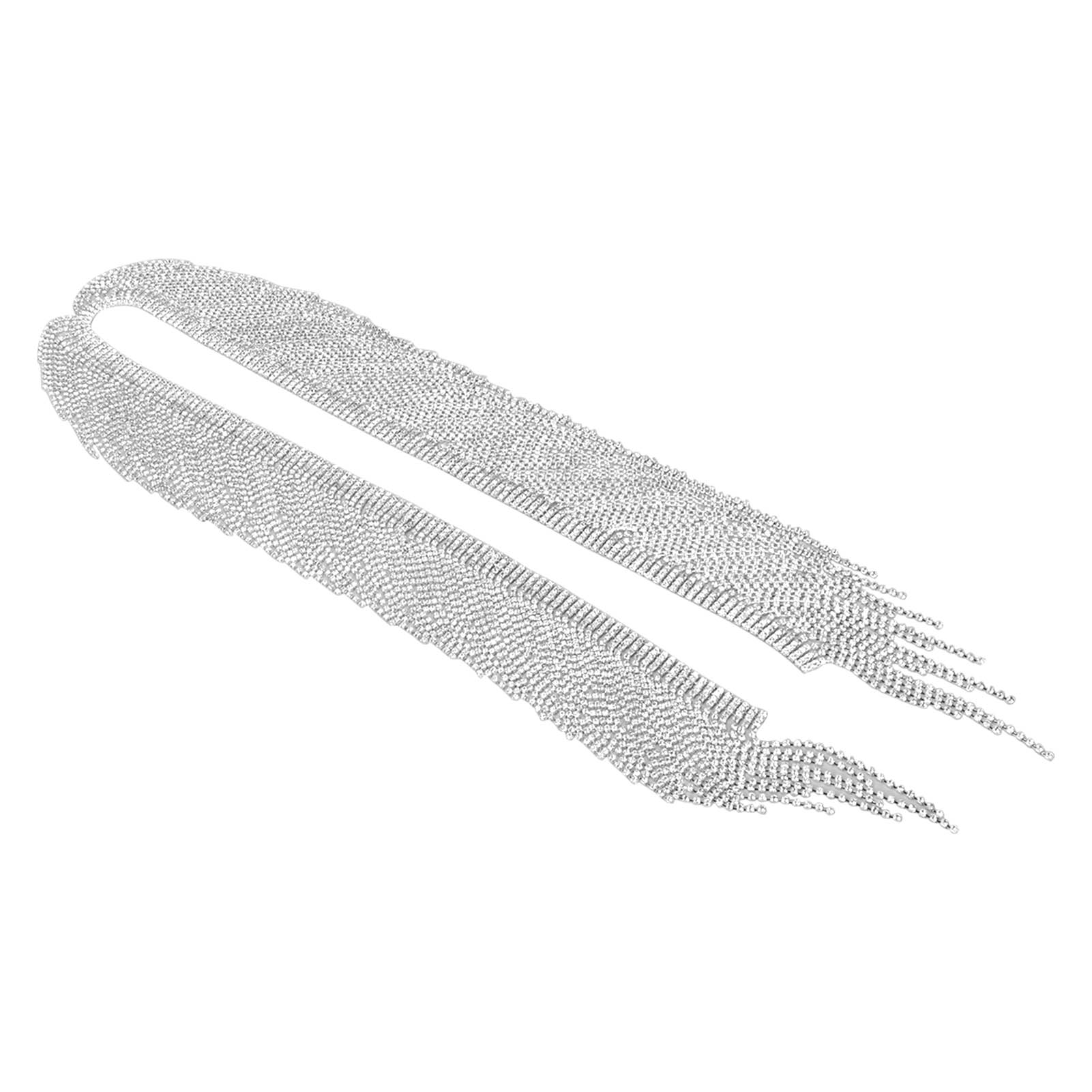 

1 ярд цепочка с кисточками из стразов, отделка бахромой из стразов, аксессуар для DIY, блестящее модное украшение для