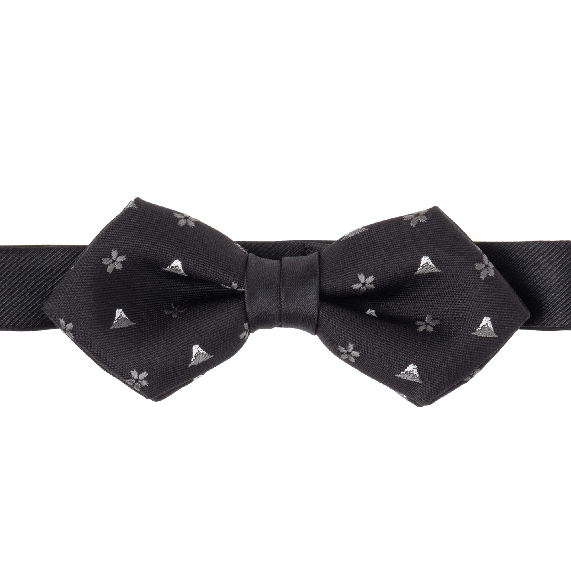

[Fortuna Tokyo] 18. Hokusai Bow Tie FT-BT18 Black Bow Tie (One Size Fits All)