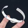 Friendship Day Sale Natural Landscape Jasper Birthday Bangle Bracelet 925 Silver