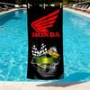 Honda Print Beach Towel Design, Soft, Lightweight. for Home Bathroom, Spa, Pool, Yoga, Surfing, Camping, Gift for Family, Friend