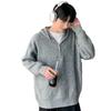 Men's Retro Half-Zip Loose Knitted Hoodie (Autumn/Winter Collection)
