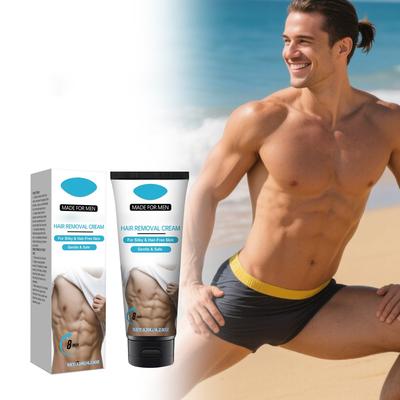 Men's Gentle Hair Removal Cream  Excess Male Body Hair. It Gently And Quickly Hair From Private Areas Without Any Odor