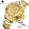 WWOOR Watch For Men Top Luxury Brand Mens Watches Stainless Steel Luminous Waterproof Male Quartz Wrist Watch Relogio Masculino