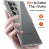 Coque pour samsung galaxy s25 ultra - protection silicone antichoc transparent + 2 verres trempés
