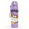 1PC Grinning Cheshire Cat 750ml Color Plastic Sports Water Bottle Leakproof Flip Straw Lid Suitable for Sports Office Home Use