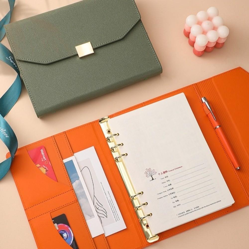 A6/A5 Binder Notebook Leather Cover Travel Journal Notebook Vintage Refillable Notebook