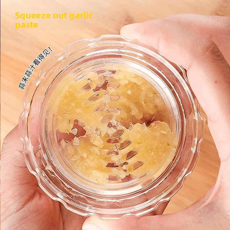 Plastic Creative Garlic Puree Maker, Kitchen Small Tool, Multi-functional Garlic Press, Garlic Paste Maker, Convenient Household Garlic Puree Maker