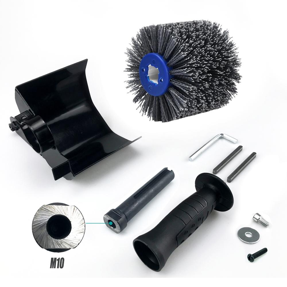 M10/M14 Multifunctional Electric Angle Grinder Burnishing Polishing Machine Accessories Nylon Abrasive Drum Polishing Wheel