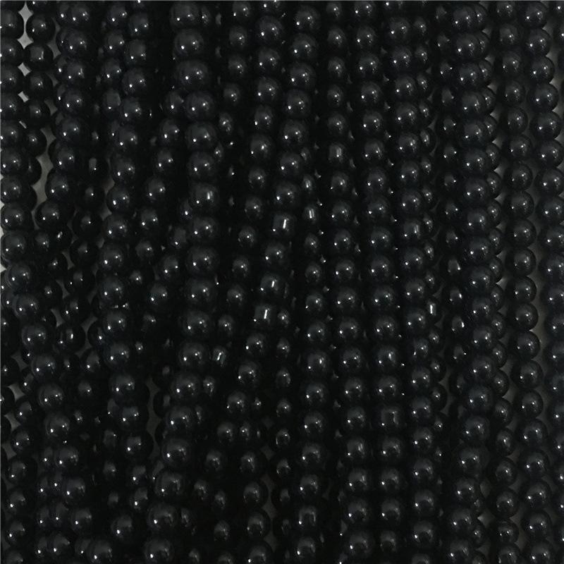 8MM Glossy Synthetic Jade Agate Glass Beads for Bracelets, Necklaces, Hairpins - Round Imitation Jade Loose Beads