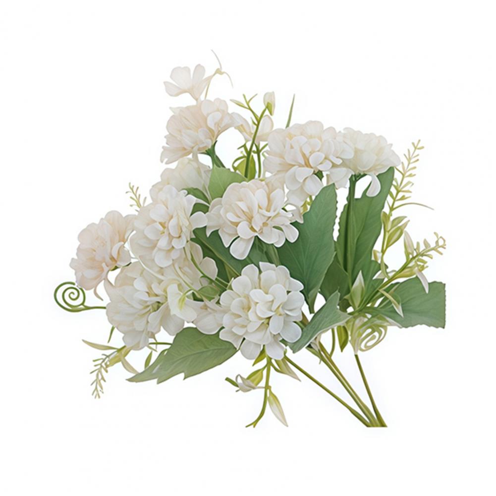 

Artificial Hydrangea Flowers Bouquet 9 Heads Faux Hydrangea Flower with Stem Fake Hydrangeas Floral Arrangement for Home Decor шампанського