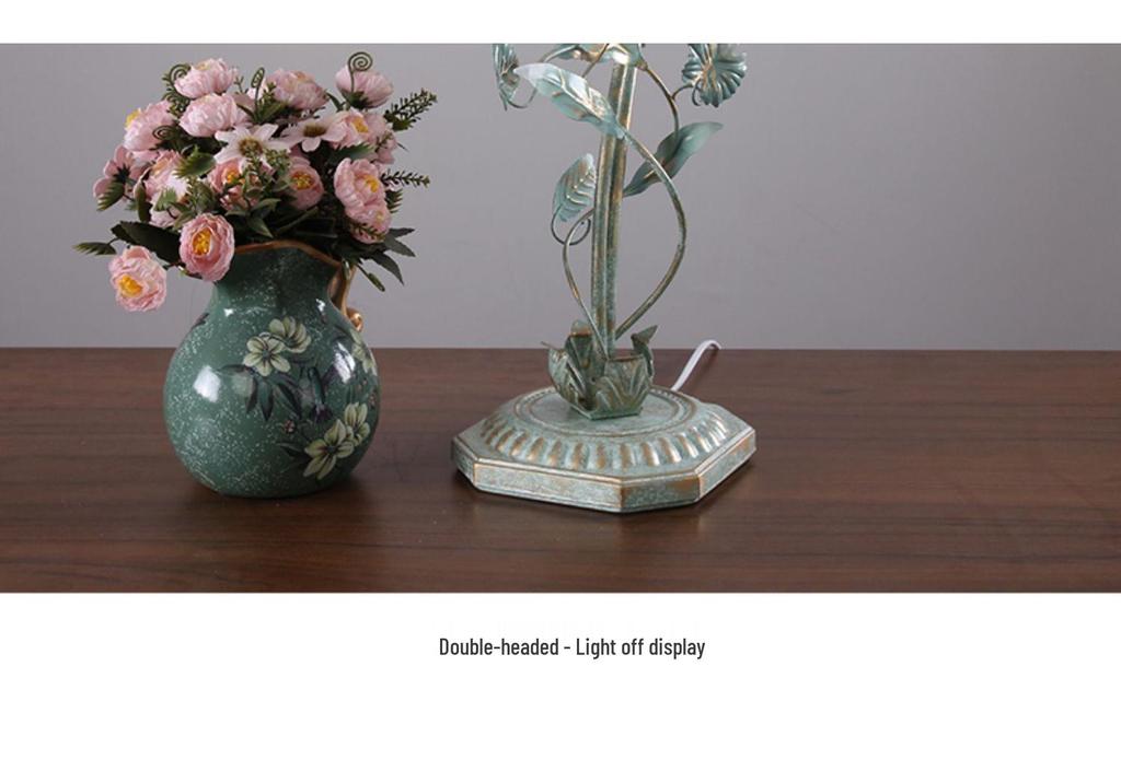 Romantic Floral Bedside Lamp: Perfect for Weddings & Bedrooms
