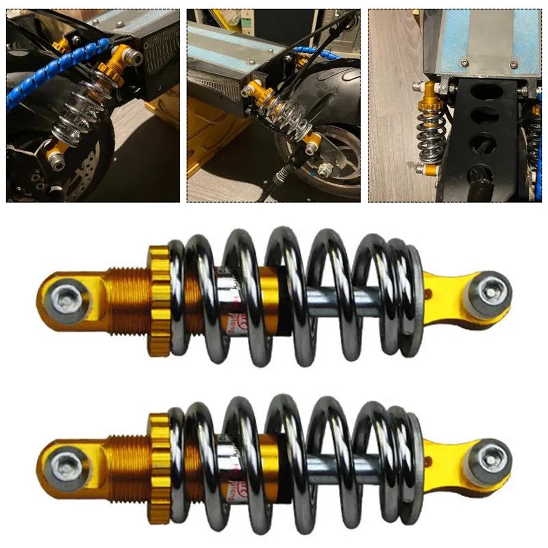 2 Pièces Amortisseurs Arrière Haute Performance 125mm Pour Vélo Électrique Trottinette, Amortisseurs Arrière à Ressort E Bike Universels