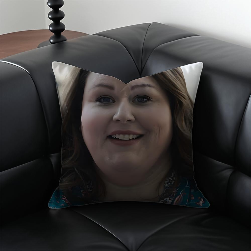 

KKate Pearson Pillow TV Character Cushion Cover Pillow Case Antidustmite Invisible zipper silky plush cushion 30X30cm