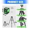 Rotating Level Tool Auto Leveling ±4° Ranges Manual Mode Adjustable Brightness for Picture Hanging Floor Renovations