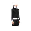 Adidas Classic Series Logo Print Zip-Up Stand Collar Fitted Jacket Women Black IW3174