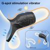 Vibrating Penis Sleeve Cock Ring Penis Extender for Testicles G Spot Clitoris Vibrator Stimulation Sex Toys for Men Ejaculation
