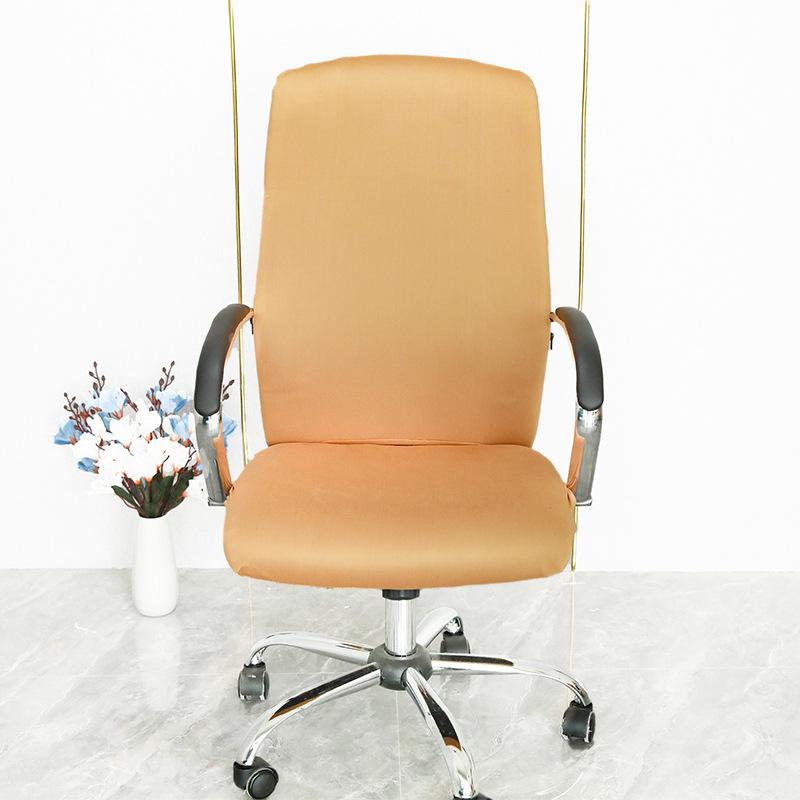 Stretch Spandex Printed Milk Silk Office Chair Cover with Zipper Removable Anti-dirty Computer Rotating Chair Protector