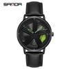 Sanda Meilleure Vente 1088 Montre pour Adolescent: Personnalisé, Cadran Rotatif 3D, Tendance, Quartz Étanche.