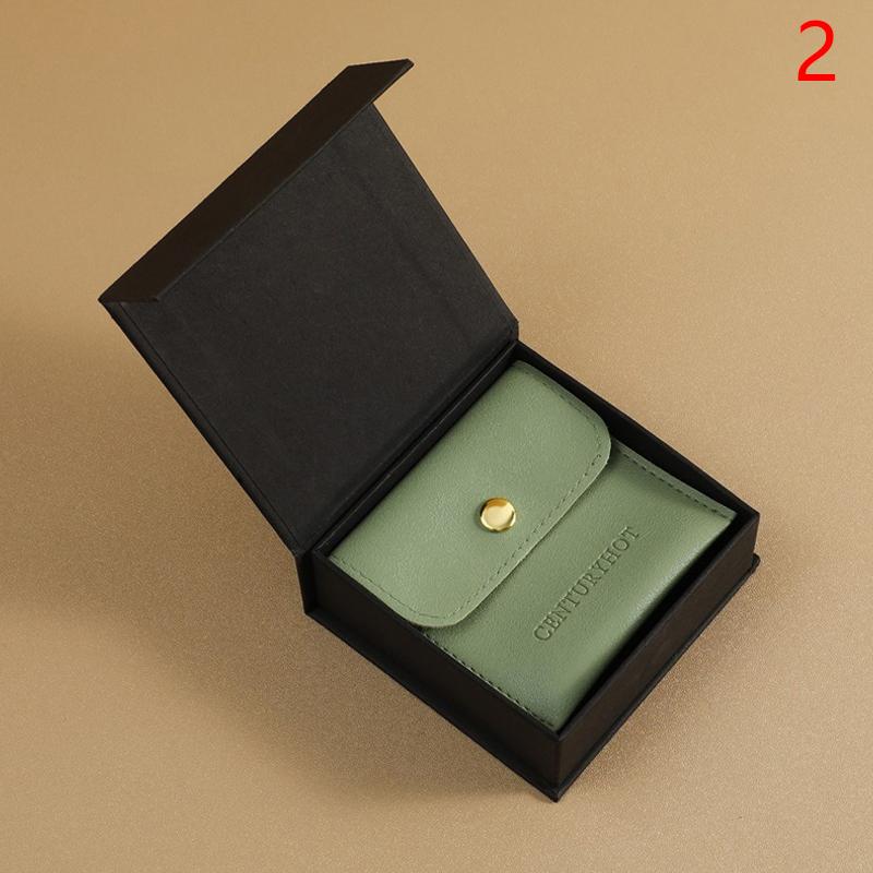 Pu-Ledertaschen-Set Klappdeckel-Papier-Schmuckschatulle Aufbewahrung für Halsketten, Armbänder, Ohrringe Geschenkbox High-End-Schmuckorganizer