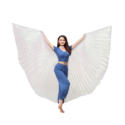 Belly Dance Wing with Telescopic Stick Adult Costumes for Performances Halloween Carnival Parties Shows Accessories