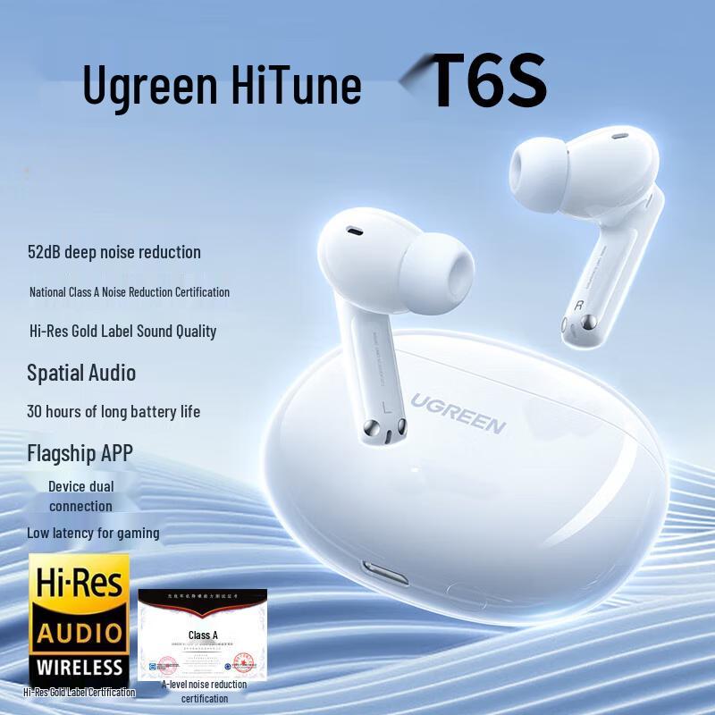 

UGREEN HiTune T6s Hi-Res Wireless ANC Earbuds