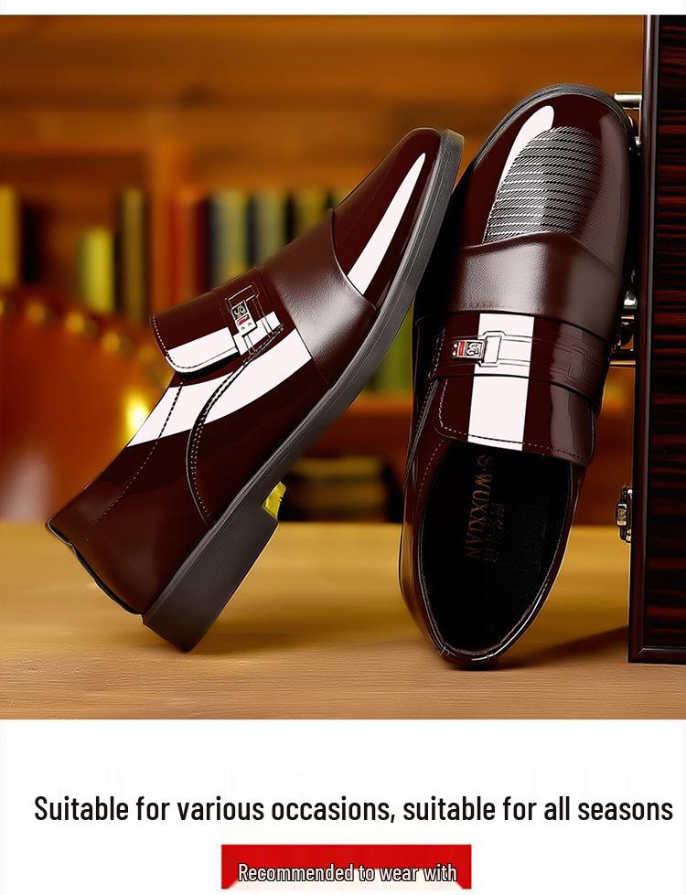 New Genuine Leather Men's Casual Slip-On Formal Business Shoes
