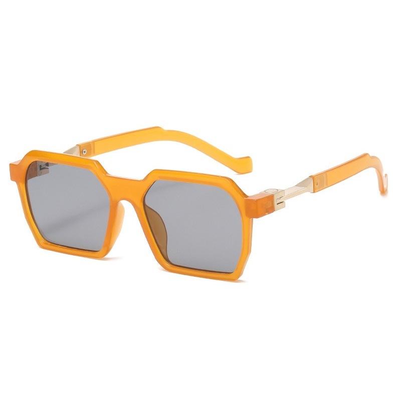 Men Women Vintage Square Sunglasses Polygon Sun Glasses Big Frame Fashion Eyewear Classic Geometry Rectangle Shades