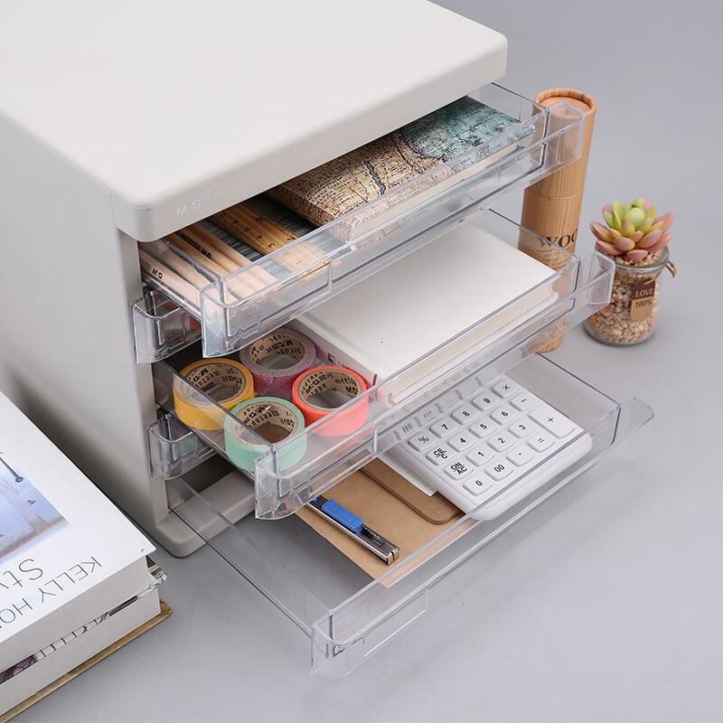 M&G 5-Tier Desktop File Cabinet with Drawers