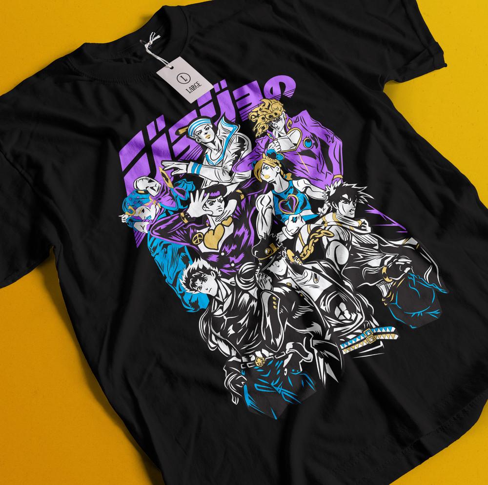 

Футболка Jojo s Bizarre Adventure Аниме Манга Графический дизайн Футболка Все размеры 2XL