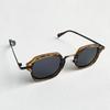 Japanese Retro Small Square Metal Polarized Sunglasses Trendy Men Street Punk Matte Driving Sunglasses Women