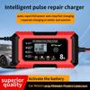 12V 8A Car Battery Charger for Lead-Acid and Lithium Iron Phosphate Batteries