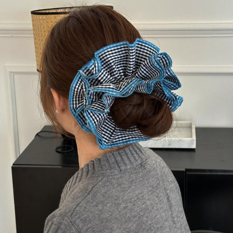 Large Korean Accessories Big Scrunchie Rubber Bands for Hair Women Girl Ties Elastic Vintage Popular Leading Fashion Adults Kpop