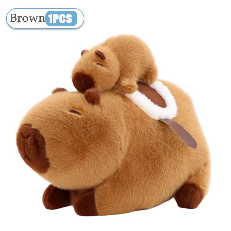 

28CM Plush Stuffed Doll Cute Pillow Toys Pufferfish Plush Kawaii Animal Toy Children s Birthday Gift Capybara Doll Kids Toys коричневый