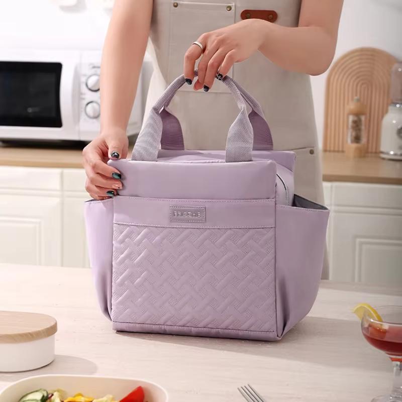 10L Großvolumige Isolierung Studenten-Lunchtasche Büro Handheld Aluminiumfolien-Isoliertasche Frischhalte-Kühl-Eisbeutel