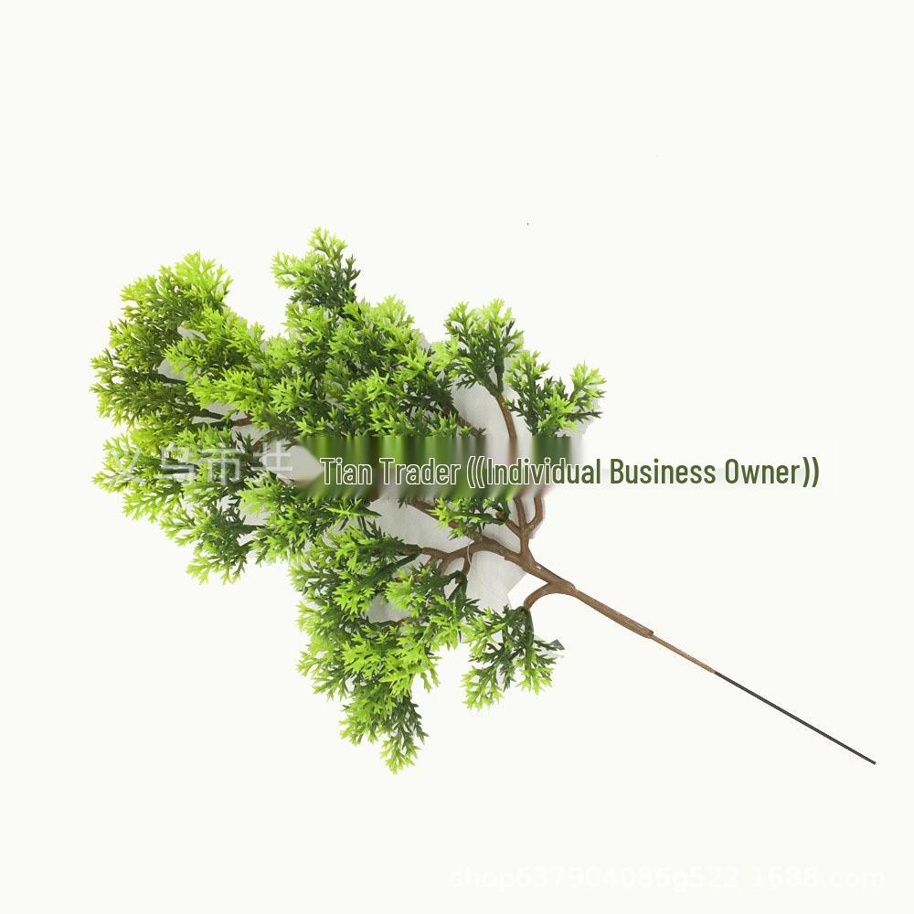 7-Branch Eucalyptus Halloween Decoration: Outdoor Potted Plastic Plant Ornament