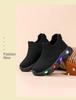 Pantofi Sport Cu Lumini pentru Copii, Tricotați Fly-Knit - Ultra-Ușori, Respirabili, Talpă Moale pentru Copii Mici