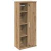 Bathroom Cabinet with Toilet Paper Holder Artisan Oak Finish 39 X 22 X 90 Cm