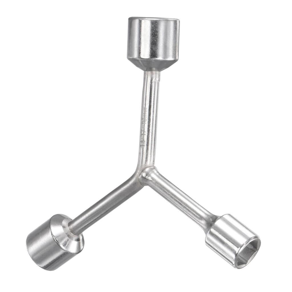 CoCud Socket and 19mm Hex Spanner Repair Tool Bicycle Maintenance and 1 Piece Y-Type 3-Way Wrench, 14mm, 17mm, Lengths, CR-V Y-Type (Application